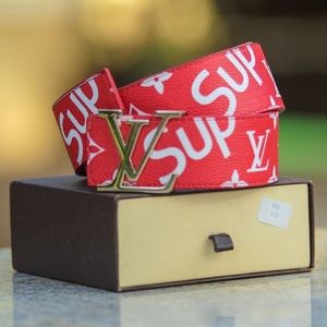 red lv supreme belt